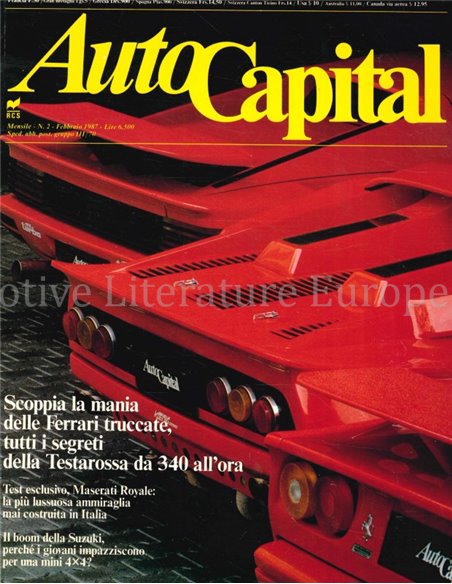 1987 AUTOCAPITAL MAGAZINE 02 ITALIAN