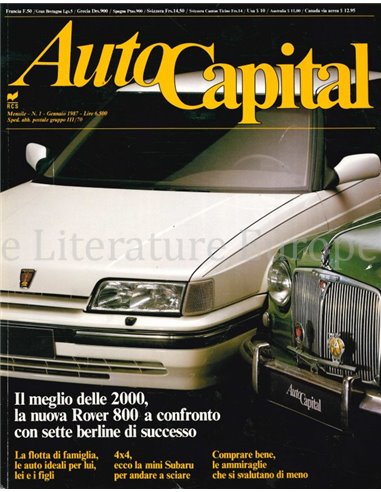 1987 AUTOCAPITAL MAGAZINE 01 ITALIAANS
