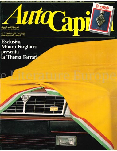 1986 AUTOCAPITAL MAGAZINE 05 ITALIAANS