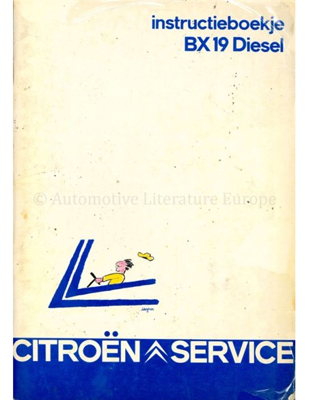 1983 CITROEN BX 19 DIESEL OWNERS MANUAL DUTCH