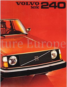 1975 VOLVO 240 MODELLE PROSPEKT NIEDERLÄNDISCH