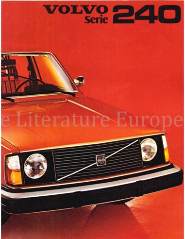 1975 VOLVO 240 SERIE BROCHURE NEDERLANDS