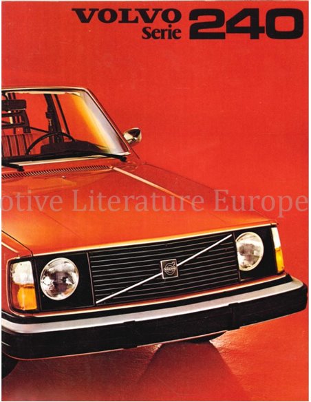 1975 VOLVO 240 SERIES BROCHURE DUTCH