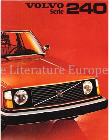 1975 VOLVO 240 MODELLE PROSPEKT NIEDERLÄNDISCH