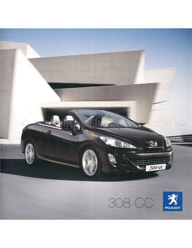 2009 PEUGEOT 308 CC BROCHURE NEDERLANDS