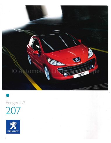 2007 PEUGEOT 207 PROSPEKT NIEDERLÄNDISCH
