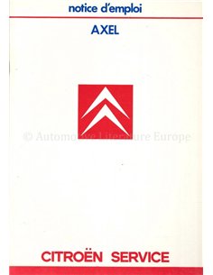 1986 CITROEN AXEL BROCHURE FRANS