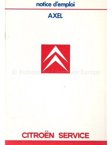 1986 CITROËN AXEL BROCHURE FRENCH