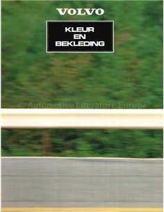 1981 VOLVO KLEUREN EN BEKLEDING BROCHURE NEDERLANDS