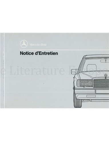 1992 MERCEDES BENZ E KLASSE INSTRUCTIEBOEKJE FRANS