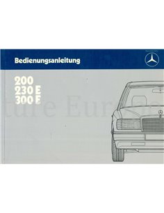 1985 MERCEDES BENZ E KLASSE INSTRUCTIEBOEKJE DUITS
