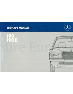 1983 MERCEDES BENZ 190 BETRIEBSANLEITUNG ENGLISCH