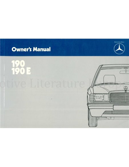 1983 MERCEDES BENZ 190 INSTRUCTIEBOEKJE ENGELS