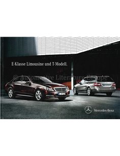 2010 MERCEDES BENZ E-CLASS SALOON AND ESTATE BROCHURE GERMAN