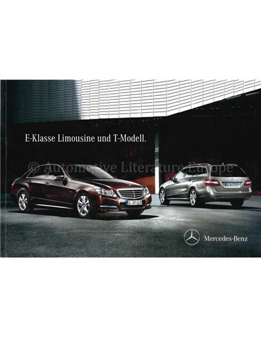 2010 MERCEDES BENZ E-KLASSE SEDAN EN ESTATE BROCHURE DUITS