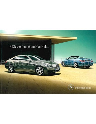 2010 MERCEDES BENZ E-KLASSE COUPÉ UND CABRIOLET PROSPEKT NIEDERLÄNDISCH