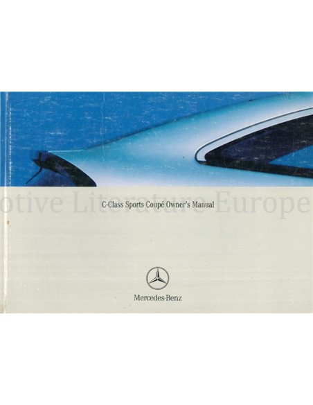 2002 MERCEDES BENZ C KLASSE SPORTS COUPÉ INSTRUCTIEBOEKJE ENGELS