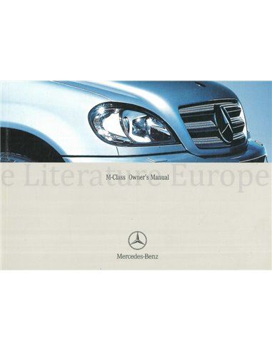 2003 MERCEDES BENZ M-CLASS OWNERS MANUAL ENGLISH