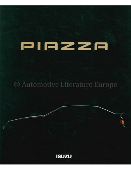 1990 ISUZU PIAZZA BROCHURE JAPANESE