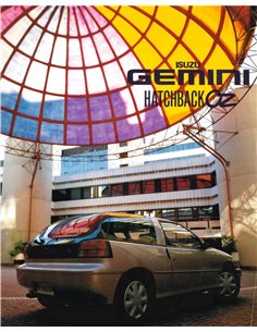 1991 ISUZU GEMINI HATCHBACK OZ BROCHURE JAPANS