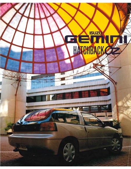1991 ISUZU GEMINI HATCHBACK OZ BROCHURE JAPANESE