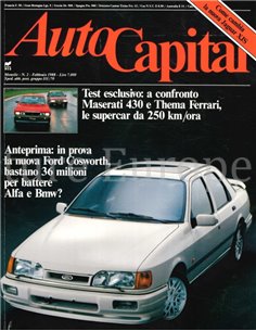 1988 AUTOCAPITAL MAGAZINE 02 ITALIENISCH