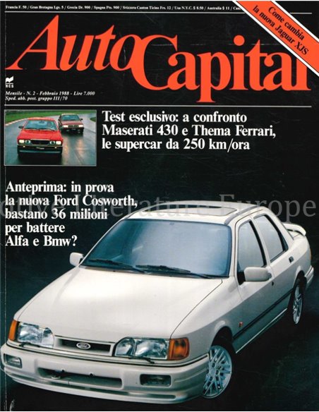 1988 AUTOCAPITAL MAGAZINE 02 ITALIAANS