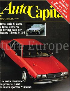 1988 AUTOCAPITAL MAGAZINE 03 ITALIENISCH