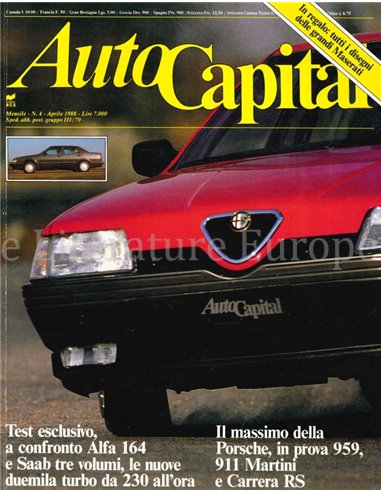1988 AUTOCAPITAL MAGAZINE 04 ITALIENISCH