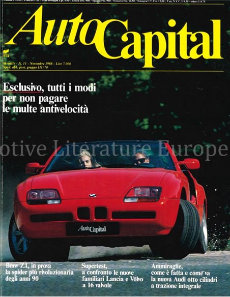 1988 AUTOCAPITAL MAGAZINE 11 ITALIAANS