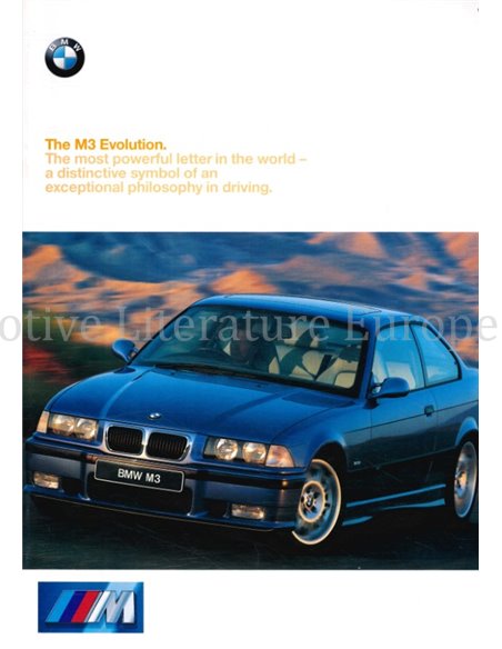 1997 BMW M3 PROGRAMMA BROCHURE ENGELS