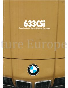 1980 BMW 6 SERIE BROCHURE ENGELS (USA)