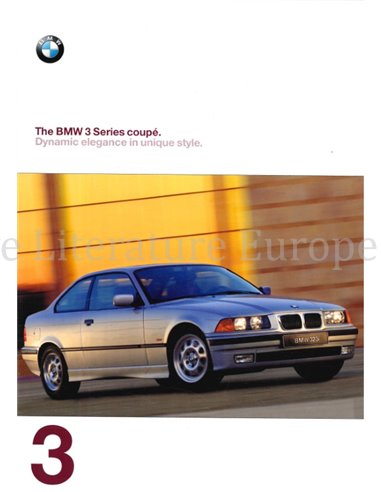 1997 BMW 3ER COUPE PROSPEKT ENGLISCH