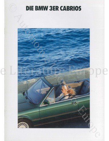 1991 BMW 3 SERIES CABRIO BROCHURE GERMAN