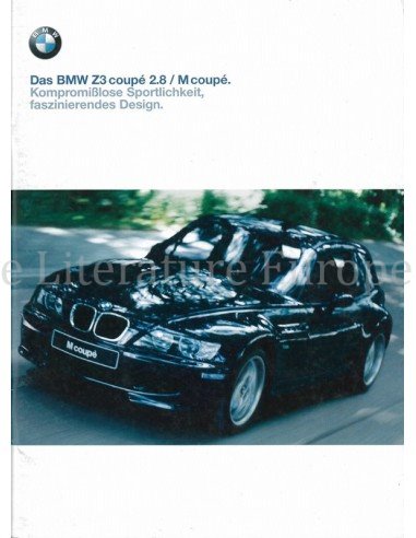1999 BMW Z3 COUPÉ | M COUPE BROCHURE GERMAN