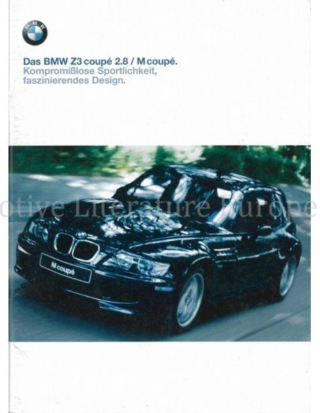 1999 BMW Z3 COUPÉ | M COUPE BROCHURE DUITS