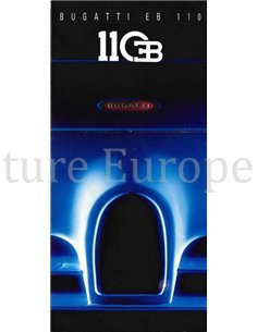1992 BUGATTI EB110 GT / SUPERSPORT BROCHURE ITALIAN