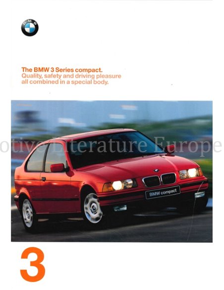 1997 BMW 3ER COMPACT PROSPEKT ENGLISCH