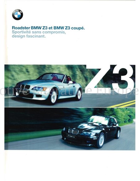 2000 BMW Z3 ROADSTER & COUPE BROCHURE FRENCH