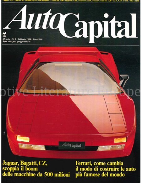 1989 AUTOCAPITAL MAGAZINE 02 ITALIAN
