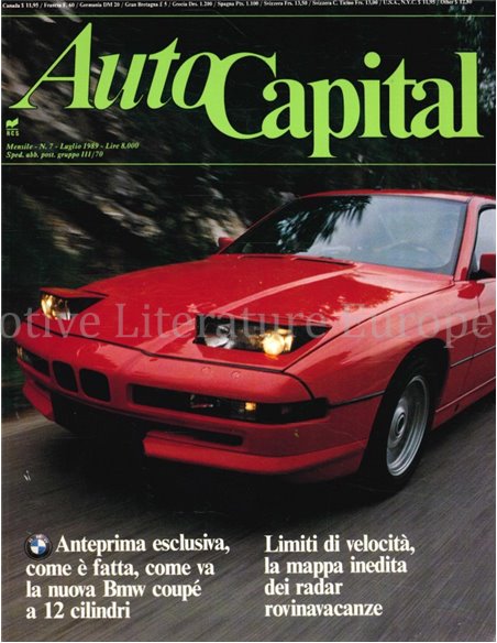 1989 AUTOCAPITAL MAGAZINE 07 ITALIENISCH