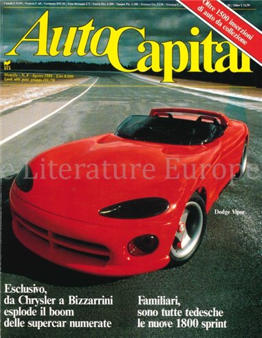 1989 AUTOCAPITAL MAGAZINE 08 ITALIAN