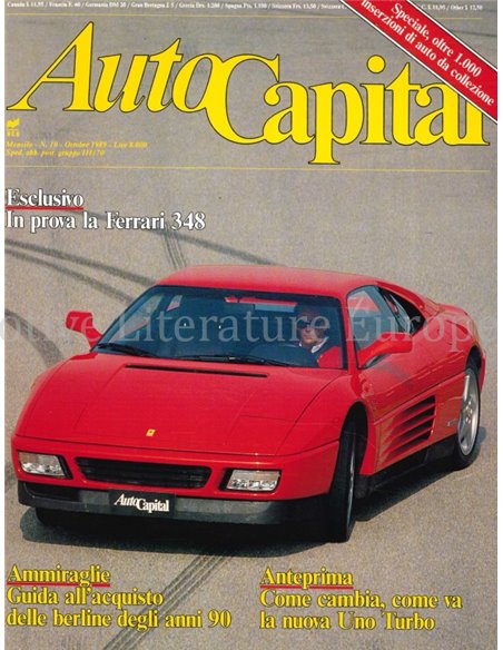 1989 AUTOCAPITAL MAGAZINE 10 ITALIENISCH