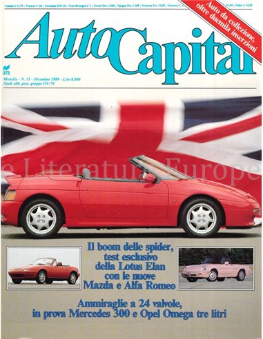 1989 AUTOCAPITAL MAGAZINE 12 ITALIAN
