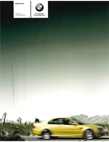 2004 BMW M3 BROCHURE ENGELS (USA)