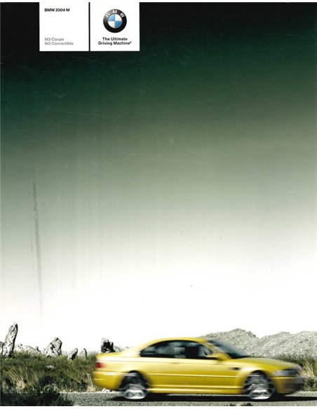2004 BMW M3 BROCHURE ENGLISH (US)