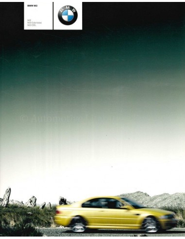 2003 BMW M3 PROSPEKT SCHWEDISCH