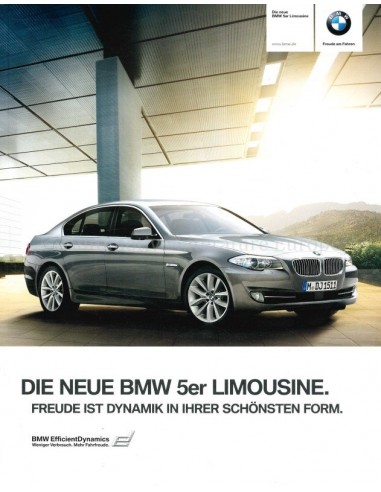 2009 BMW 5 SERIES SALOON BROCHURE GERMAN