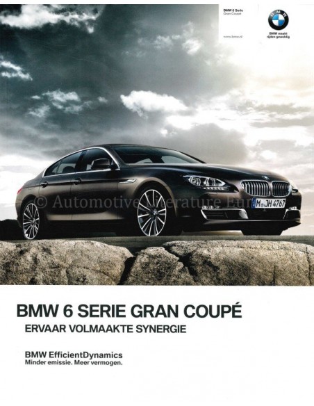 2012 BMW 6ER GRAN COUPÉ PROSPEKT NIEDERLÄNDISCH