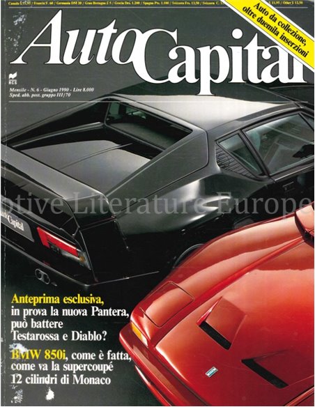 1990 AUTOCAPITAL MAGAZINE 06 ITALIENISCH